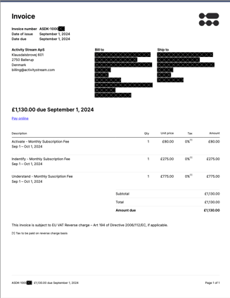 Invoice Example