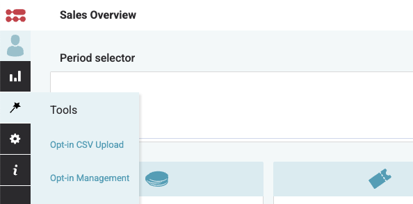 Location of Opt-in CSV Upload in Activity Stream